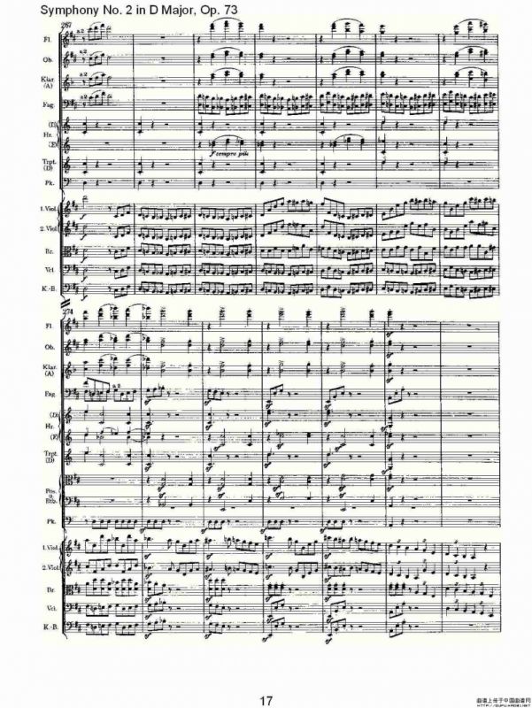 D大调第二交响曲, Op.73第四乐章