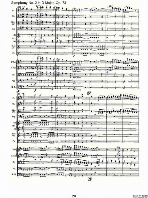 D大调第二交响曲, Op.73第四乐章