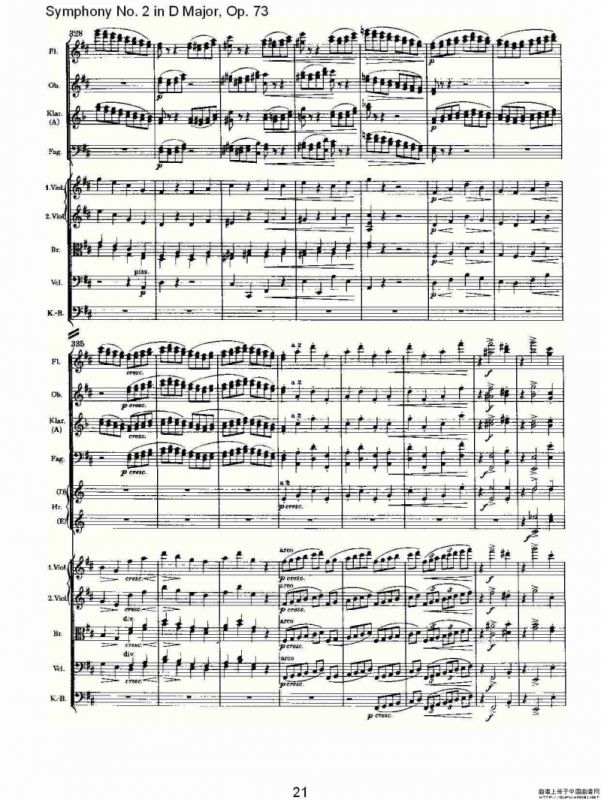 D大调第二交响曲, Op.73第四乐章