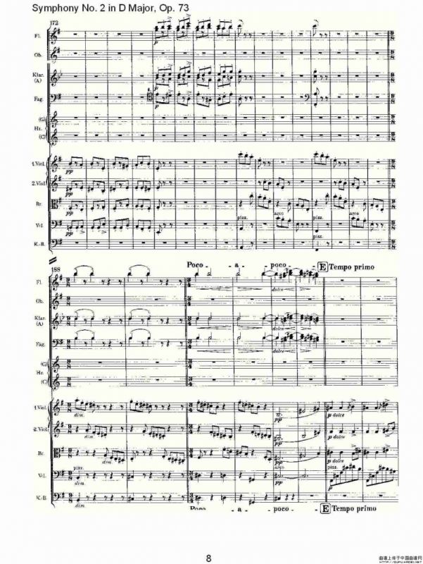 D大调第二交响曲, Op.73第三乐章