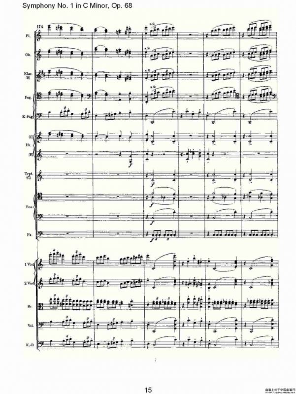 C小调第一交响曲, Op.68 第四乐章（一）