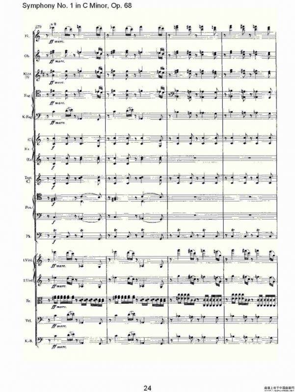 C小调第一交响曲, Op.68 第四乐章（一）