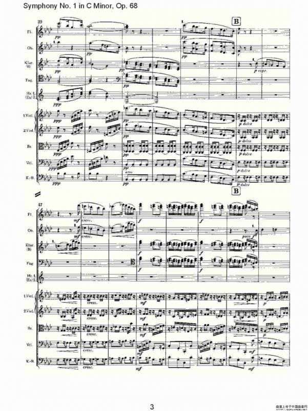 C小调第一交响曲, Op.68 第三乐章