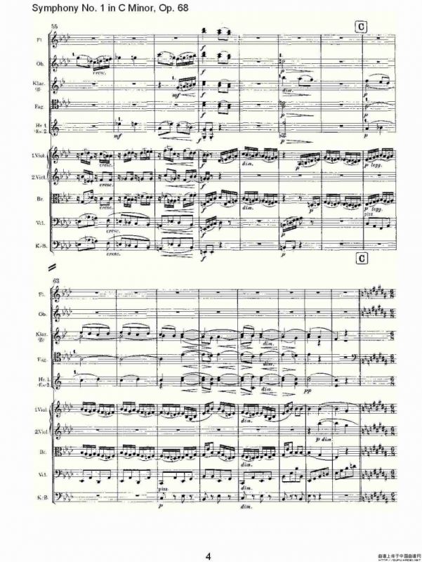 C小调第一交响曲, Op.68 第三乐章