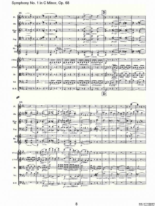 C小调第一交响曲, Op.68 第一乐章