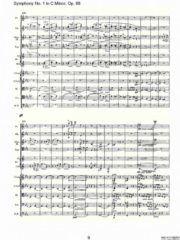 C小调第一交响曲, Op.68 第一乐章