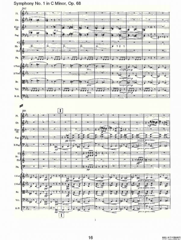 C小调第一交响曲, Op.68 第一乐章