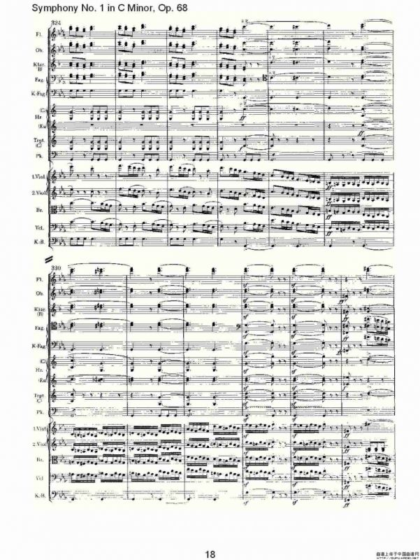 C小调第一交响曲, Op.68 第一乐章