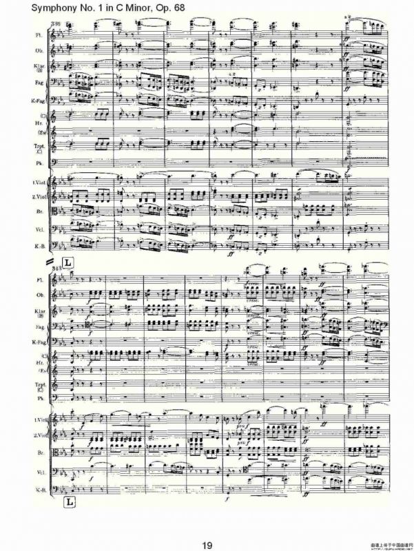 C小调第一交响曲, Op.68 第一乐章