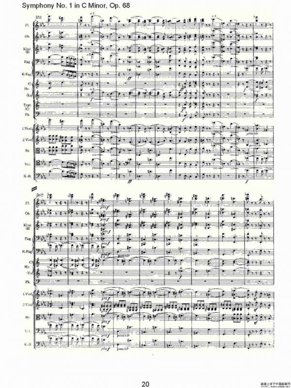 C小调第一交响曲, Op.68 第一乐章