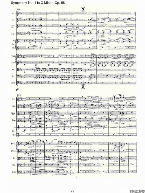 C小调第一交响曲, Op.68 第一乐章