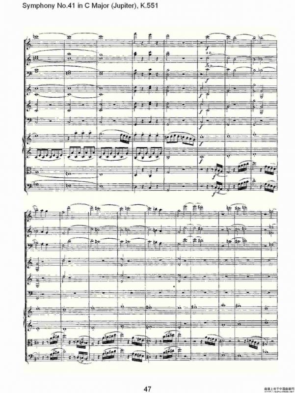 C大调第四十一交响曲K.551（二）