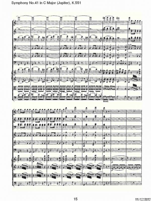 C大调第四十一交响曲K.551（一）