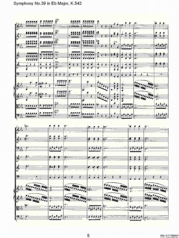 Eb大调第三十九交响曲K.543（一）