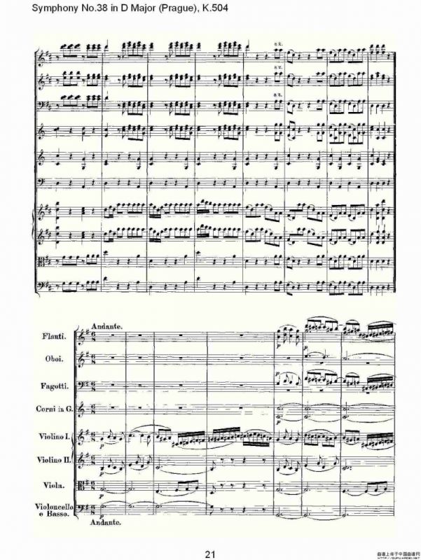D大调第三十八交响曲K.504（一）