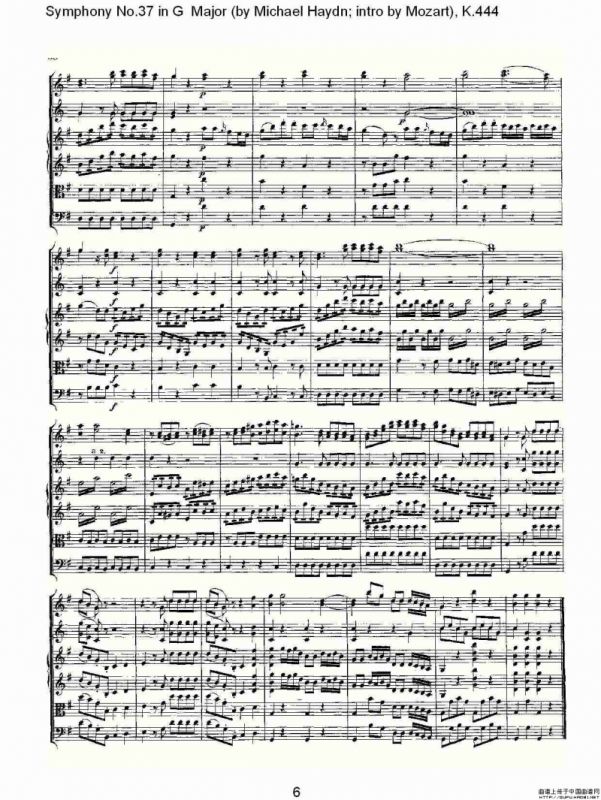 Symphony No.37 in G Major（G大调第三十七交响曲K.444）