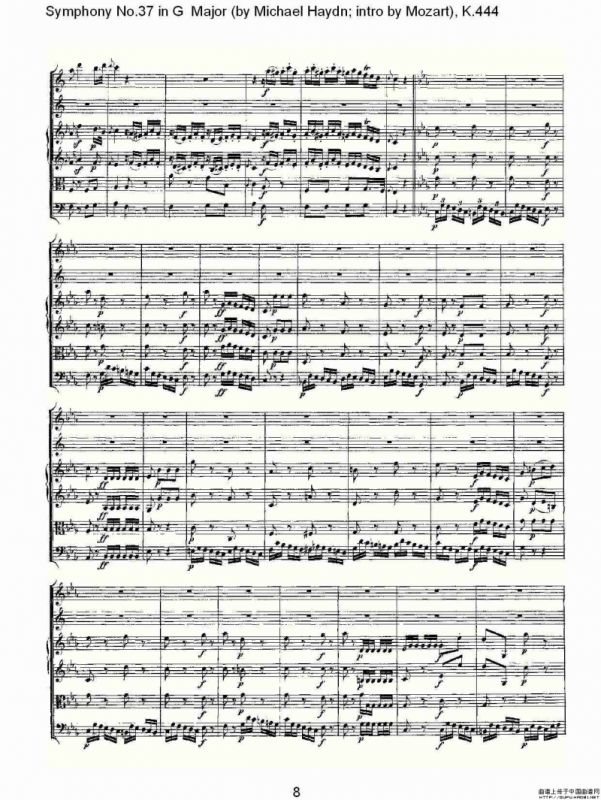 Symphony No.37 in G Major（G大调第三十七交响曲K.444）