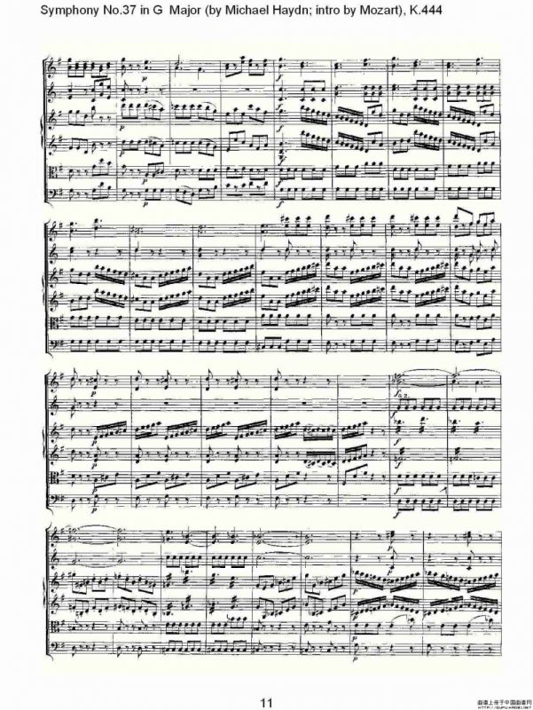 Symphony No.37 in G Major（G大调第三十七交响曲K.444）