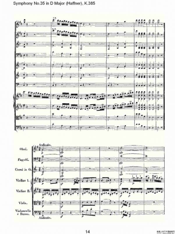 Symphony No.35 in D Major, K.385（D大调第三十五交响曲K.385）