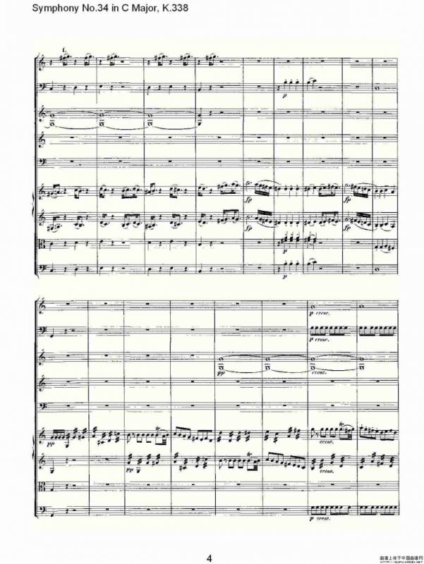 Symphony No.34 in C Major, K.338（C大调第三十四交响曲K.338）