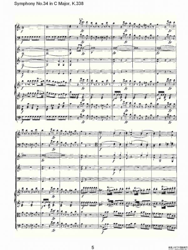 Symphony No.34 in C Major, K.338（C大调第三十四交响曲K.338）