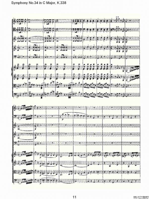 Symphony No.34 in C Major, K.338（C大调第三十四交响曲K.338）