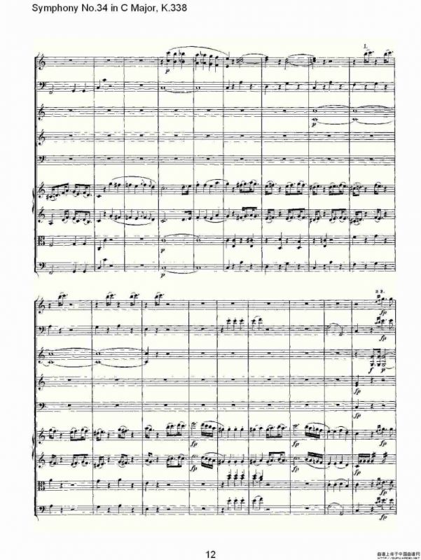 Symphony No.34 in C Major, K.338（C大调第三十四交响曲K.338）