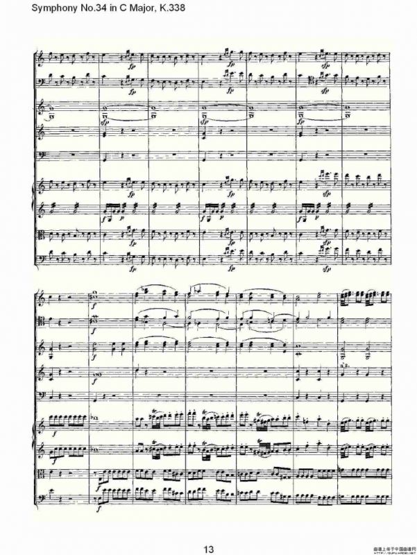 Symphony No.34 in C Major, K.338（C大调第三十四交响曲K.338）