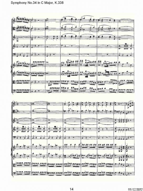 Symphony No.34 in C Major, K.338（C大调第三十四交响曲K.338）