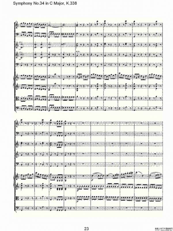 Symphony No.34 in C Major, K.338（C大调第三十四交响曲K.338）