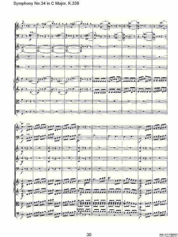 Symphony No.34 in C Major, K.338（C大调第三十四交响曲K.338）