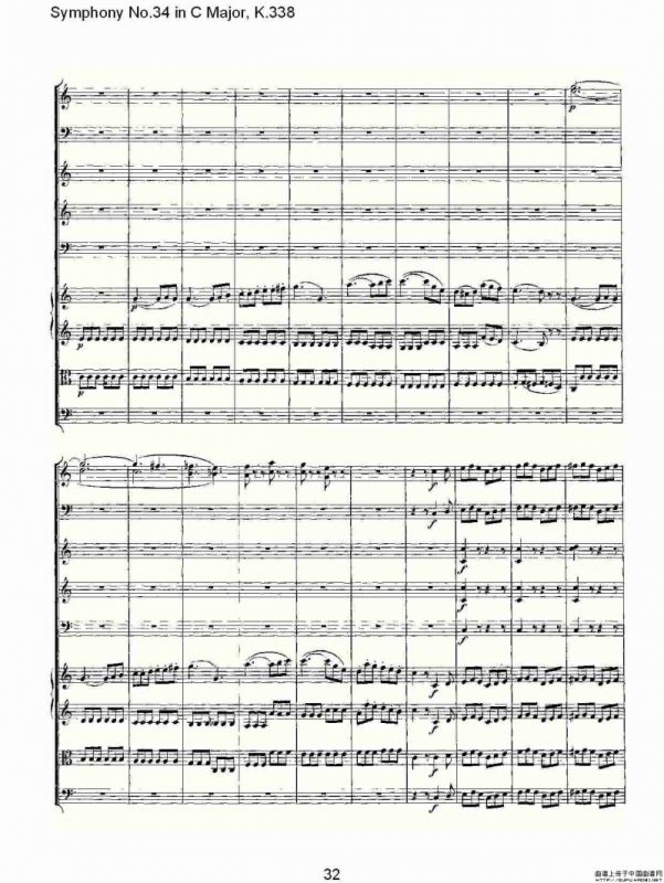 Symphony No.34 in C Major, K.338（C大调第三十四交响曲K.338）