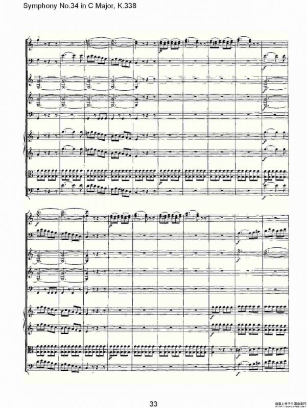 Symphony No.34 in C Major, K.338（C大调第三十四交响曲K.338）