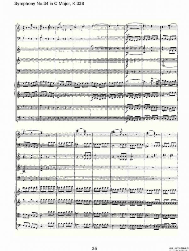 Symphony No.34 in C Major, K.338（C大调第三十四交响曲K.338）