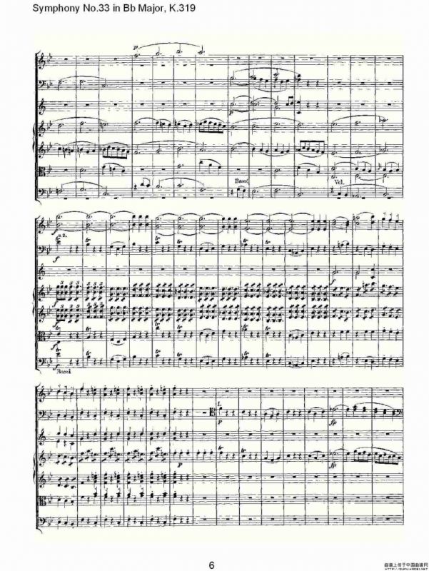 Symphony No.33 in Bb Major, K.319（Bb大调第三十三交响曲K.31）