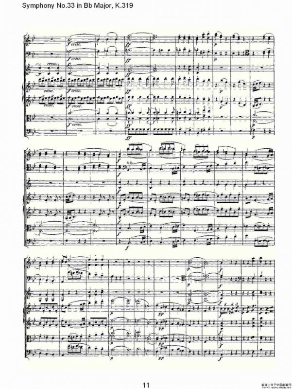 Symphony No.33 in Bb Major, K.319（Bb大调第三十三交响曲K.31）