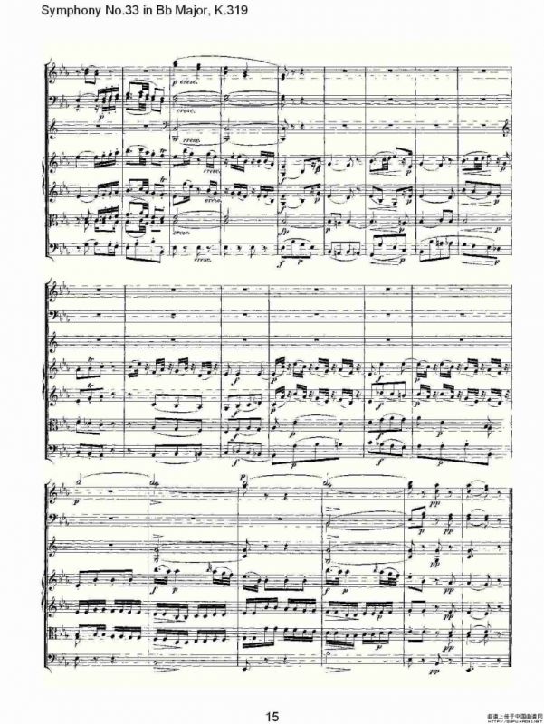 Symphony No.33 in Bb Major, K.319（Bb大调第三十三交响曲K.31）