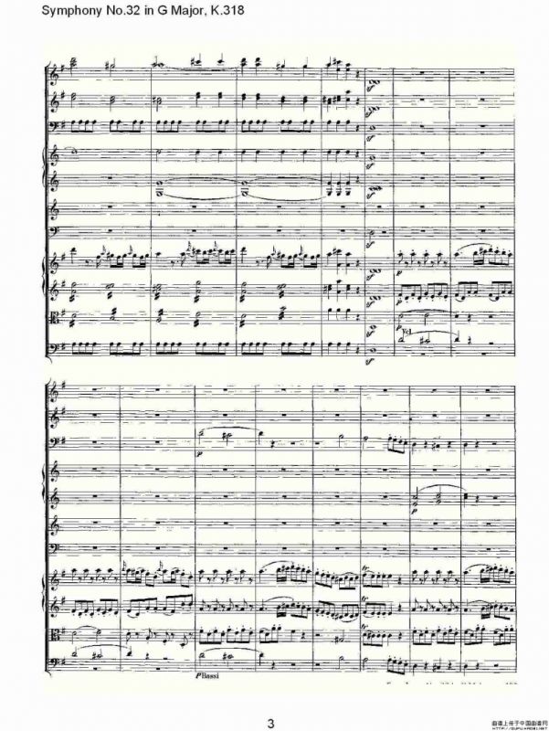 Symphony No.32 in G Major, K.318（G大调第三十二交响曲K.318）