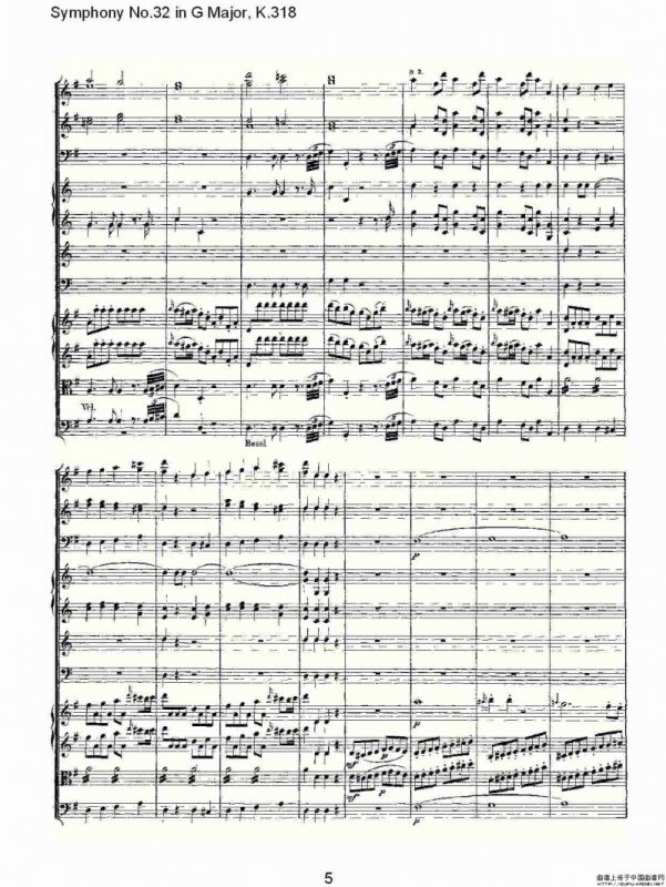 Symphony No.32 in G Major, K.318（G大调第三十二交响曲K.318）