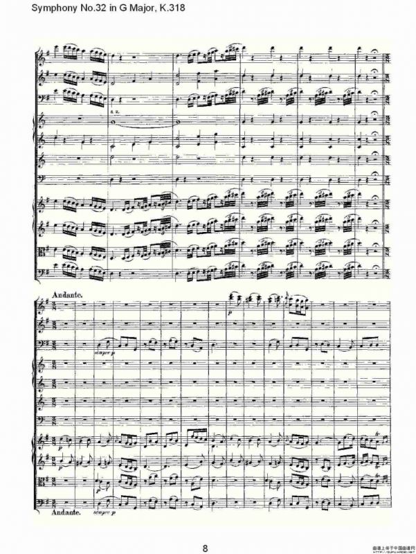 Symphony No.32 in G Major, K.318（G大调第三十二交响曲K.318）