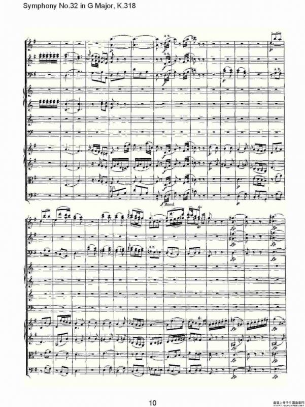 Symphony No.32 in G Major, K.318（G大调第三十二交响曲K.318）