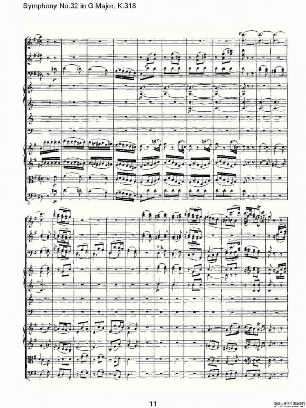 Symphony No.32 in G Major, K.318（G大调第三十二交响曲K.318）