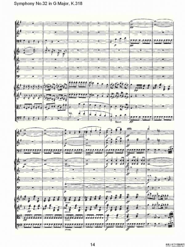 Symphony No.32 in G Major, K.318（G大调第三十二交响曲K.318）