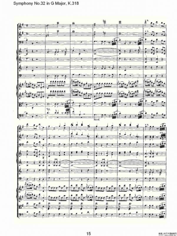 Symphony No.32 in G Major, K.318（G大调第三十二交响曲K.318）