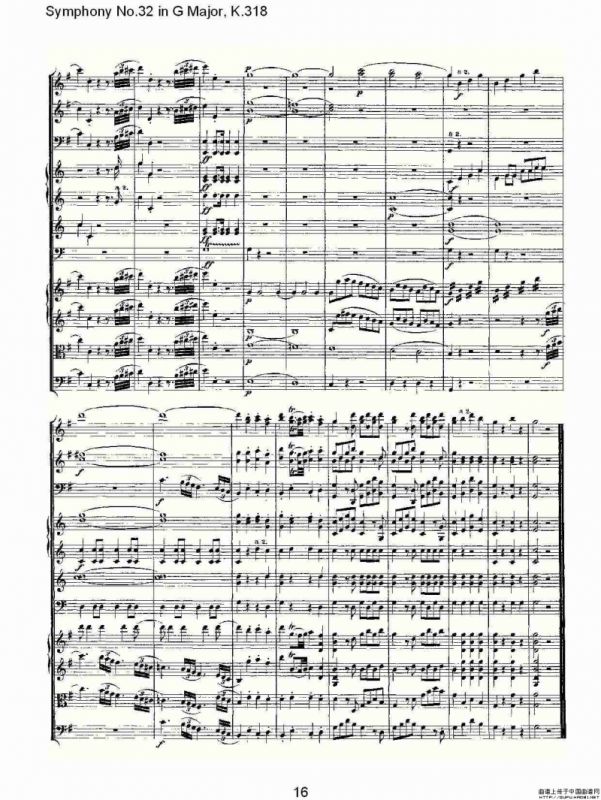 Symphony No.32 in G Major, K.318（G大调第三十二交响曲K.318）