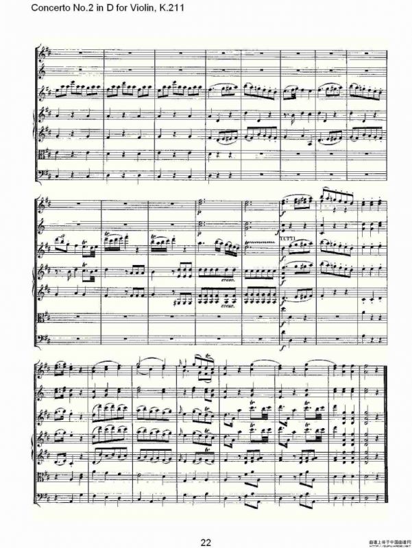 Concerto No.2 in D for Violin, K.211（D调小提琴第二协奏曲, ）