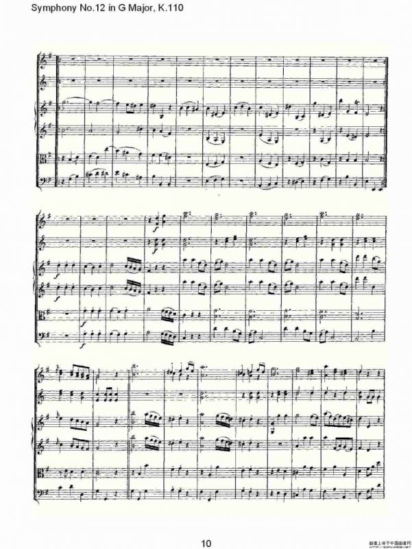 Symphony No.12 in G Major, K.110（G大调第十二交响曲K.110）