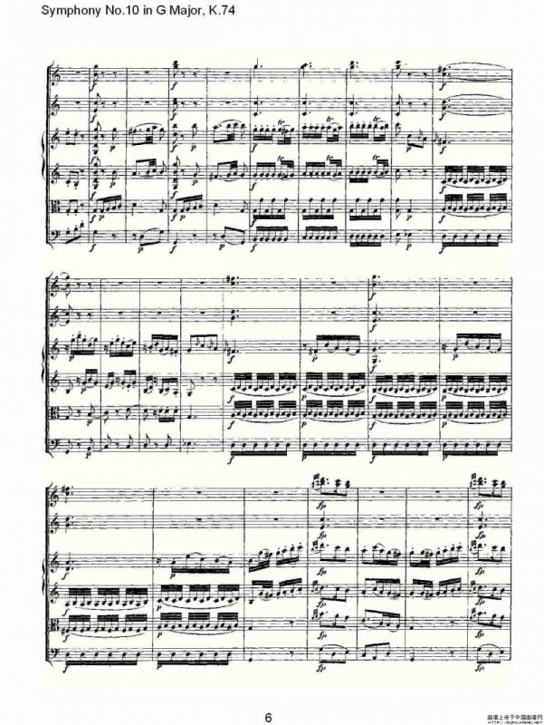 Symphony No.10 in G Major, K.74（G大调第十交响曲K.74）