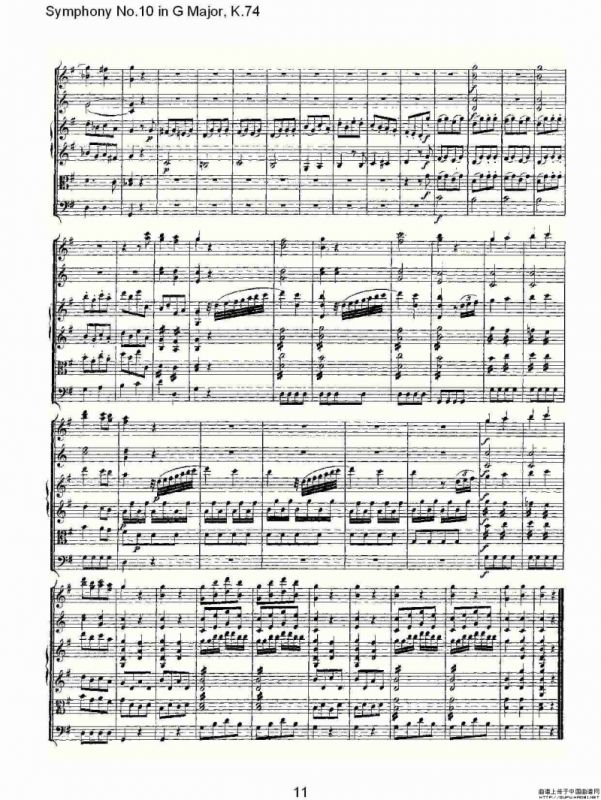 Symphony No.10 in G Major, K.74（G大调第十交响曲K.74）