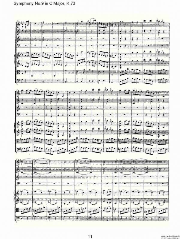 Symphony No.9 in C Major, K.73（C大调第九交响曲K.73）
